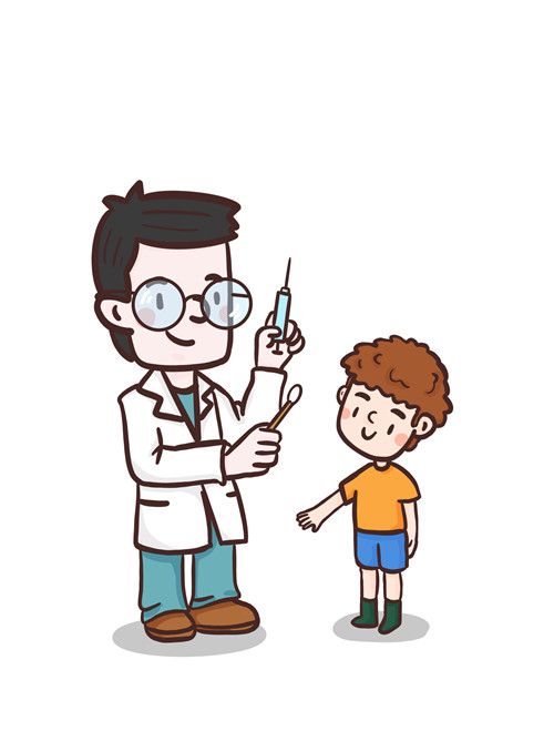 卡通儿童接种疫苗元素.jpg